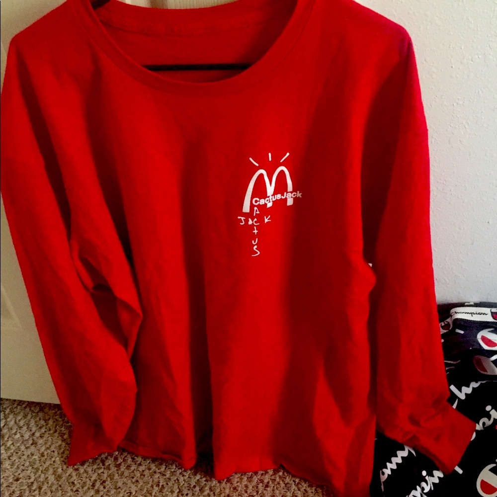 Travis Scott X Mcdonalds Long Sleeve Crew Tee